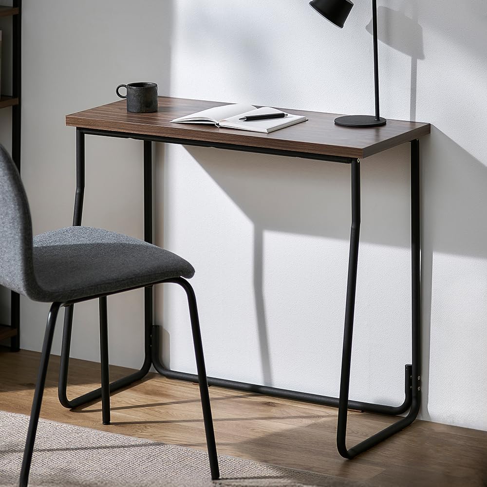 Detalle de アイリスオーヤマ アイアンウッド IWD-790 収納付きデスク 幅79cm・奥行39.1cm