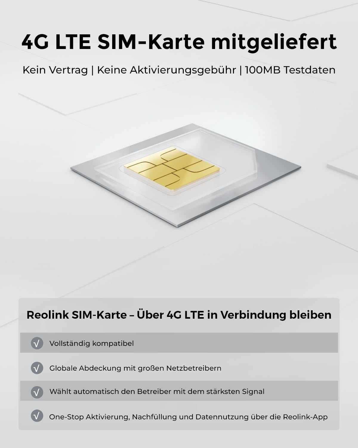 Detalle de Reolink 3G/4G LTE Akku Überwachungskamera 4 MP