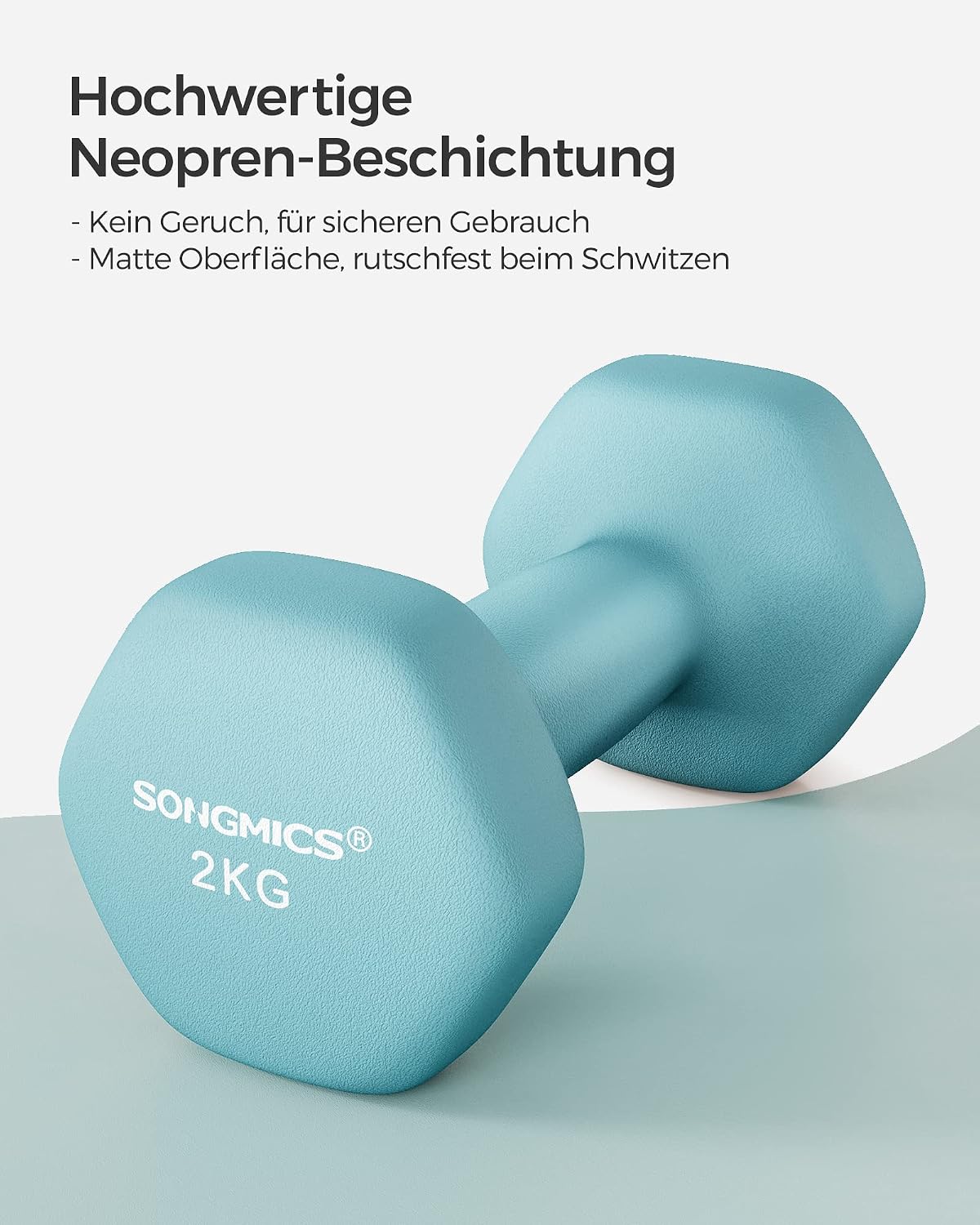 Detalle 2 de SONGMICS Hexagon Hanteln Neopren 2er-Set
