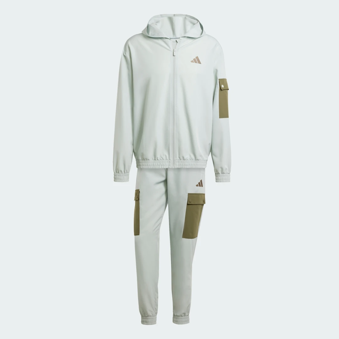 Thumbnail 3 de Chándal Sportswear Woven Cargo de Adidas – Gris