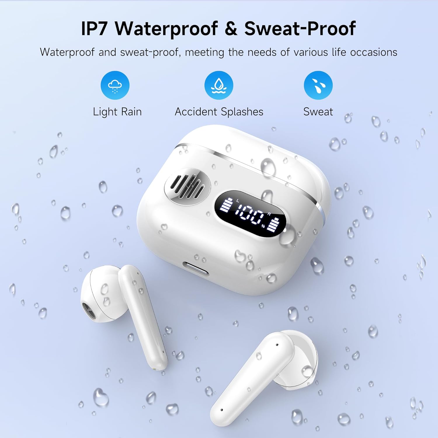 Thumbnail 5 de CoolJumper 2026 Ultimate Bluetooth V6.1 Earbuds – Dual LED Display, Mini In-Ear, 48H Playtime, IP7