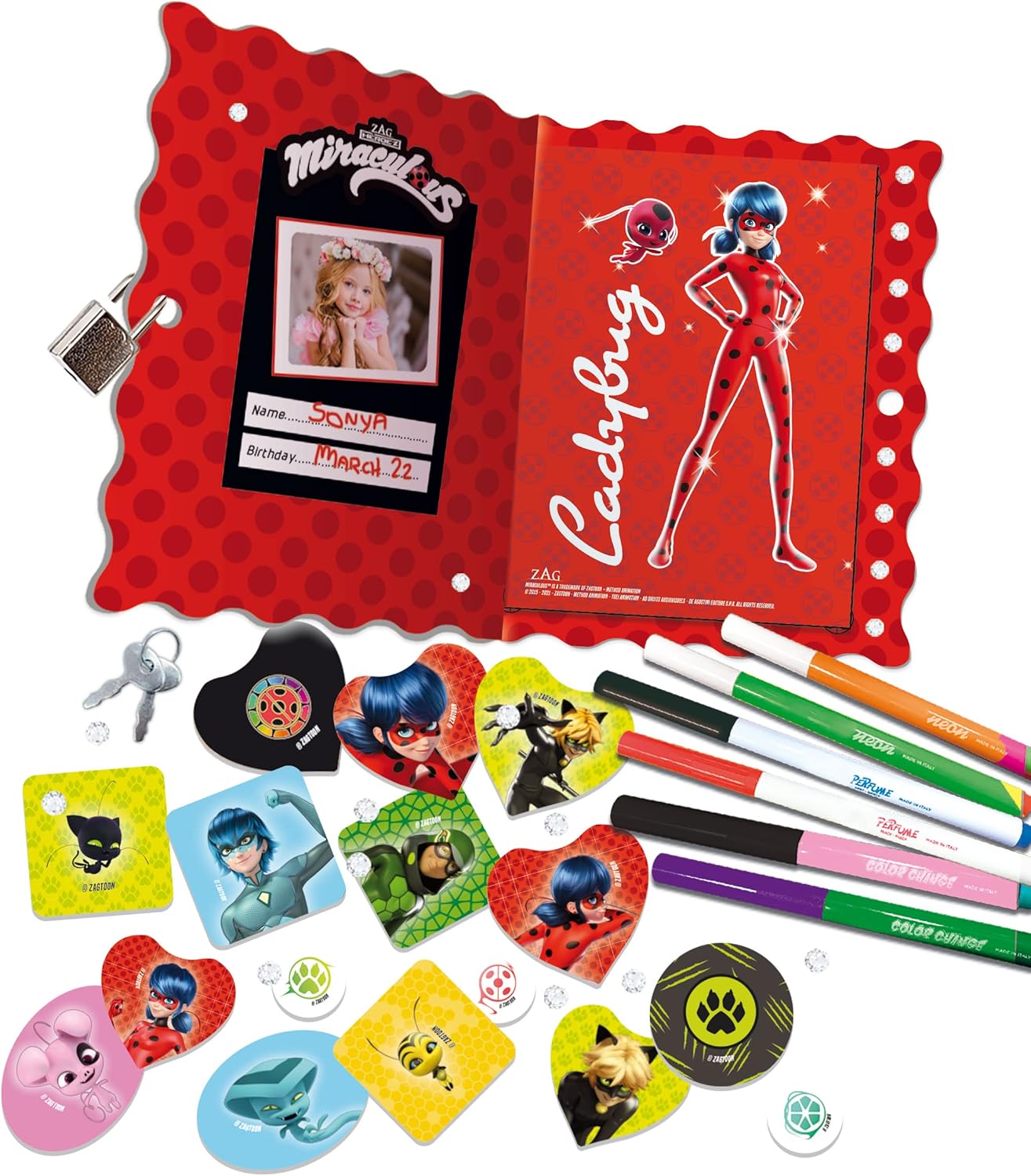 Thumbnail 1 de Lisciani Miraculous Ladybug Diario Secreto con Accesorios📝