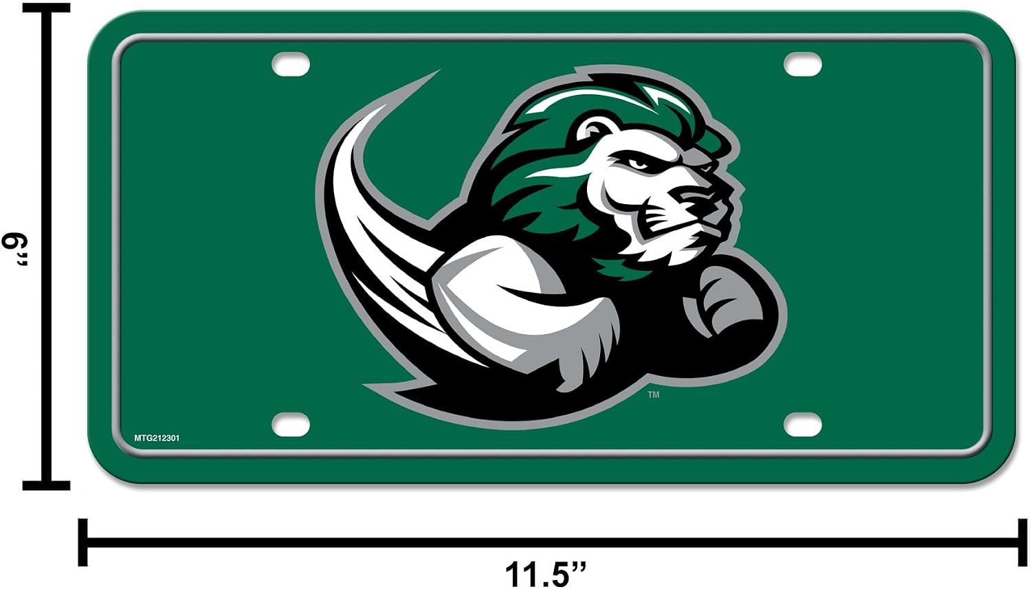 Thumbnail 4 de Rico Industries NCAA Slippery Rock “The Rock” Metal Auto Tag (6" x 12")