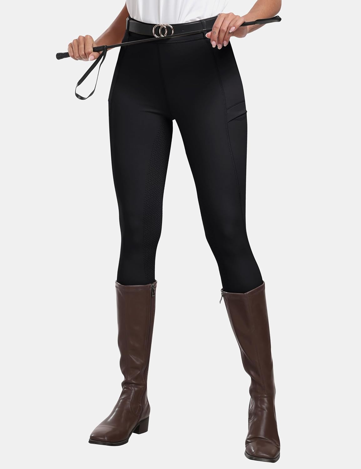 Thumbnail 1 de MoFiz Women’s Silicone Full Seat Horse Riding Pants with Zip Pockets