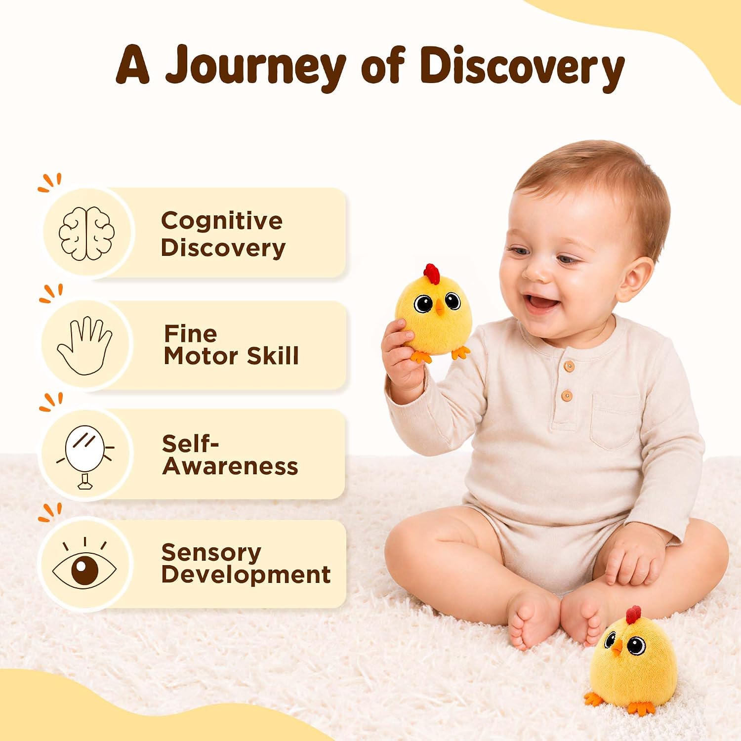 Thumbnail 6 de Tiny Wonders Plush Rattle Toy
