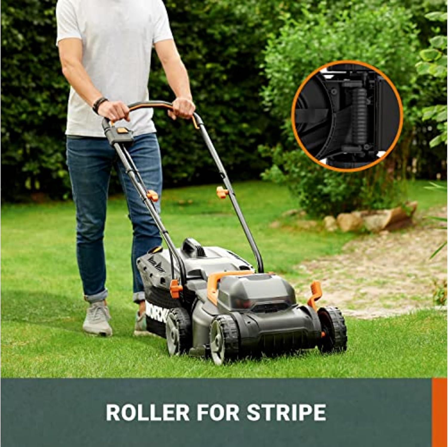 Thumbnail 5 de Worx WG779E.2 40V Cordless Lawn Mower — 34cm, 230m² Capable, Cut-To-Edge with 2 x 2.0Ah Batteries