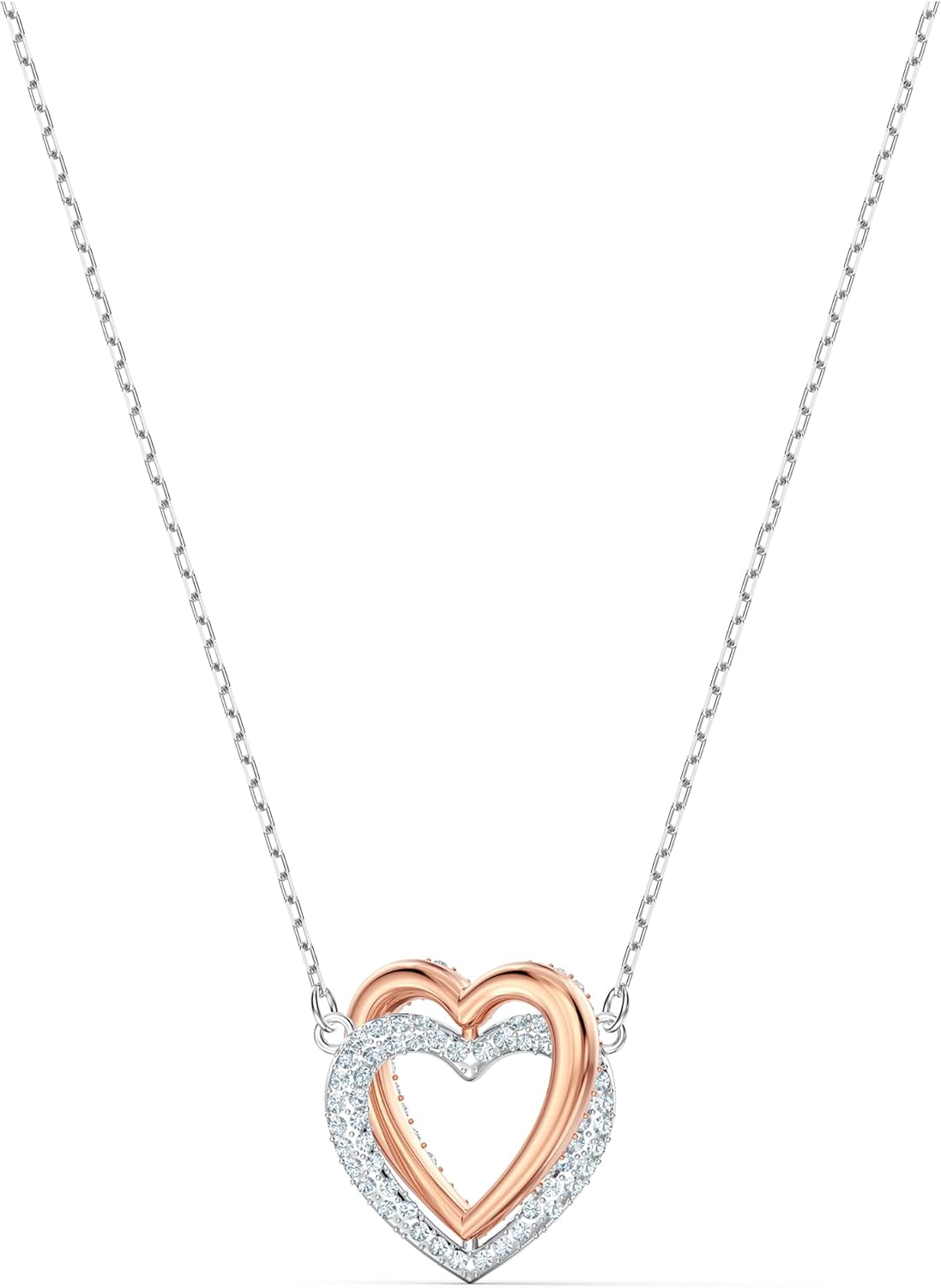 Detalle de Swarovski Collar Infinity corazón en blanco 💍