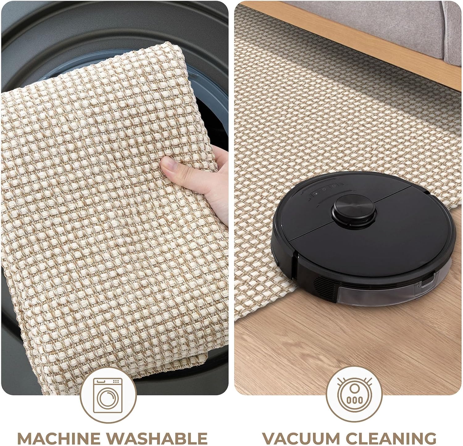 Thumbnail 6 de KOZYFLY Indoor Door Mat 2x3 ft washable entryway rug 🧽