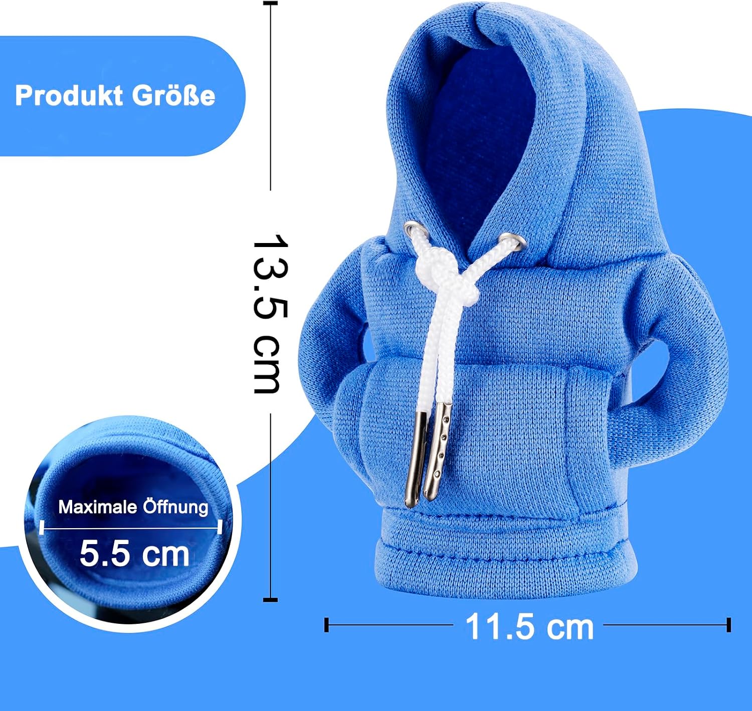 Detalle 2 de CORATED Schaltknauf Hoodie Rot & Blau