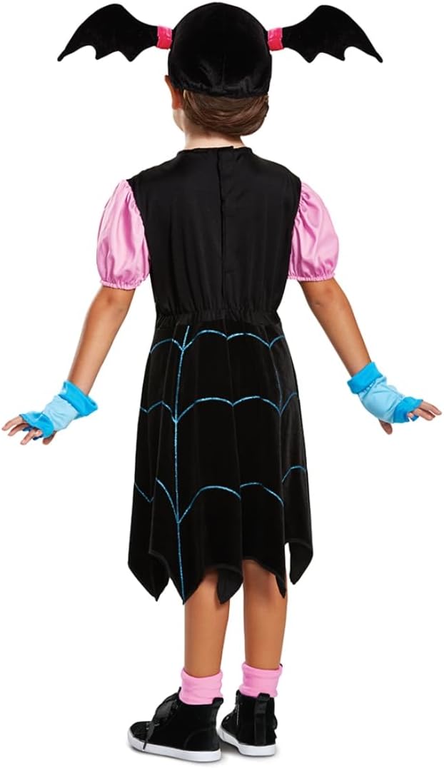 Detalle de Disguise Disney Vampirina verkleedkostuum voor meisjes met jurk en accessoires
