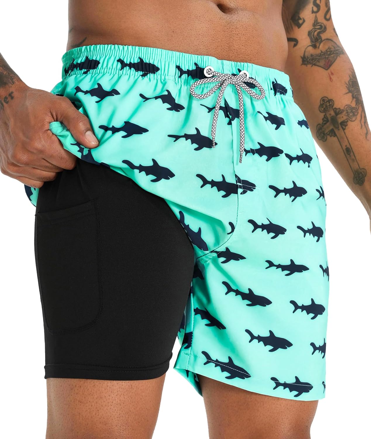 Detalle de 5 Inch Compression Liner Swim Trunks