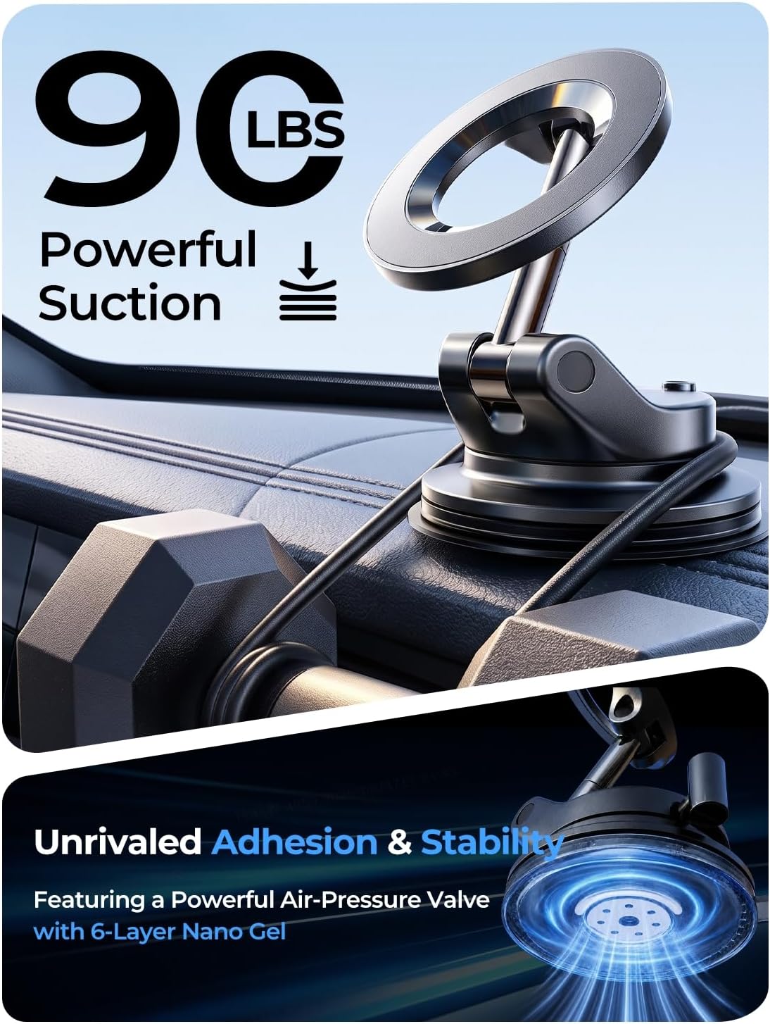 Thumbnail 2 de LISEN Magsafe Car Mount for iPhone 17 Pro Max