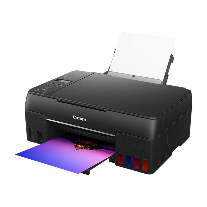 Detalle de Canon PIXMA G650 MegaTank: impresora multifunción color con depósito de tinta recargable