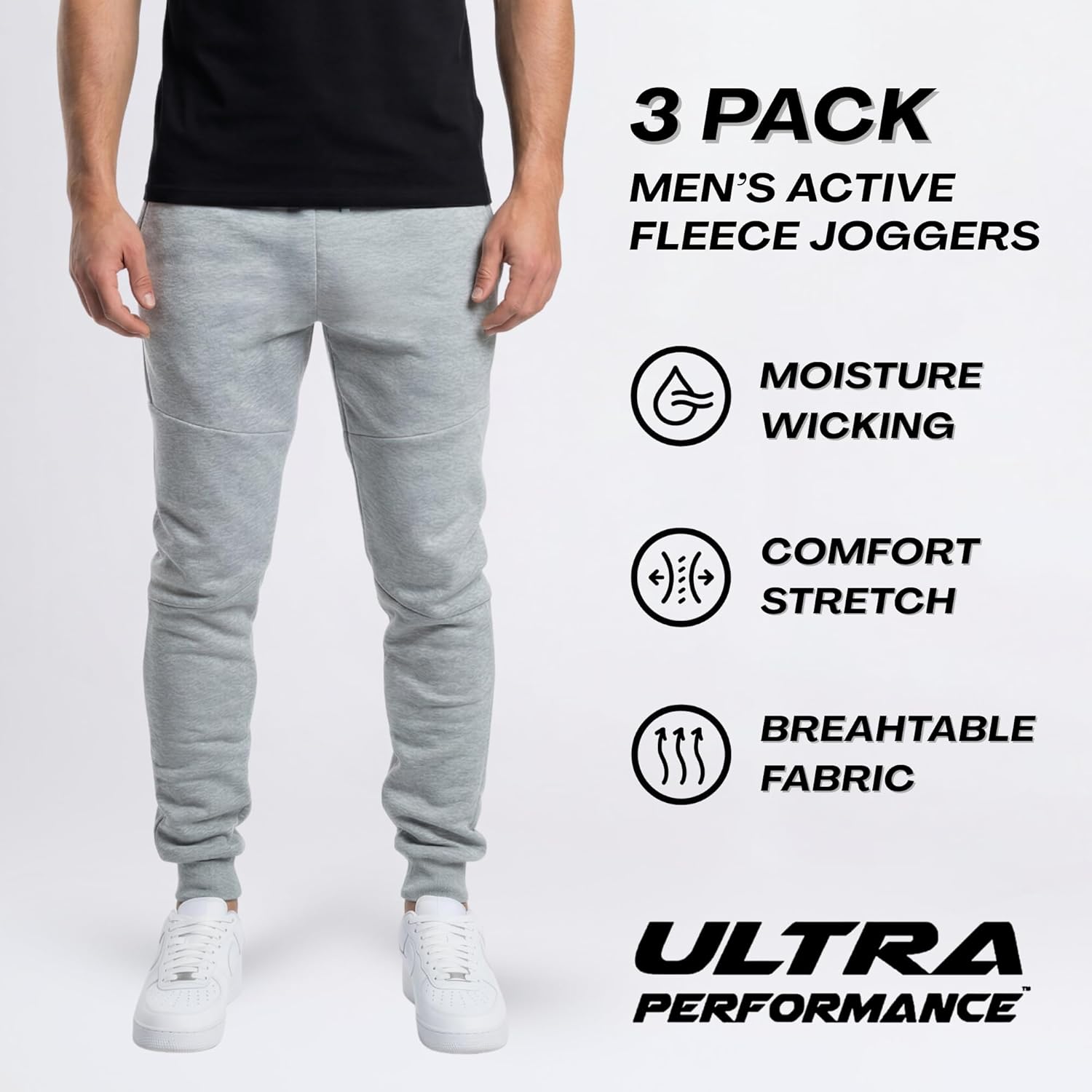 Thumbnail 2 de Ultra Performance 3 Pack Joggers 3-Pack