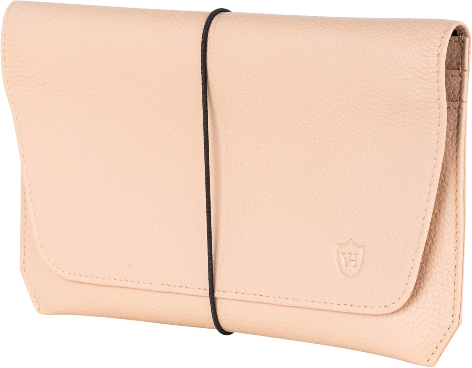 Detalle de VON HEESEN Leder-Reisepasshülle mit RFID-Schutz – Passport-Organizer aus echtem Leder in Rose
