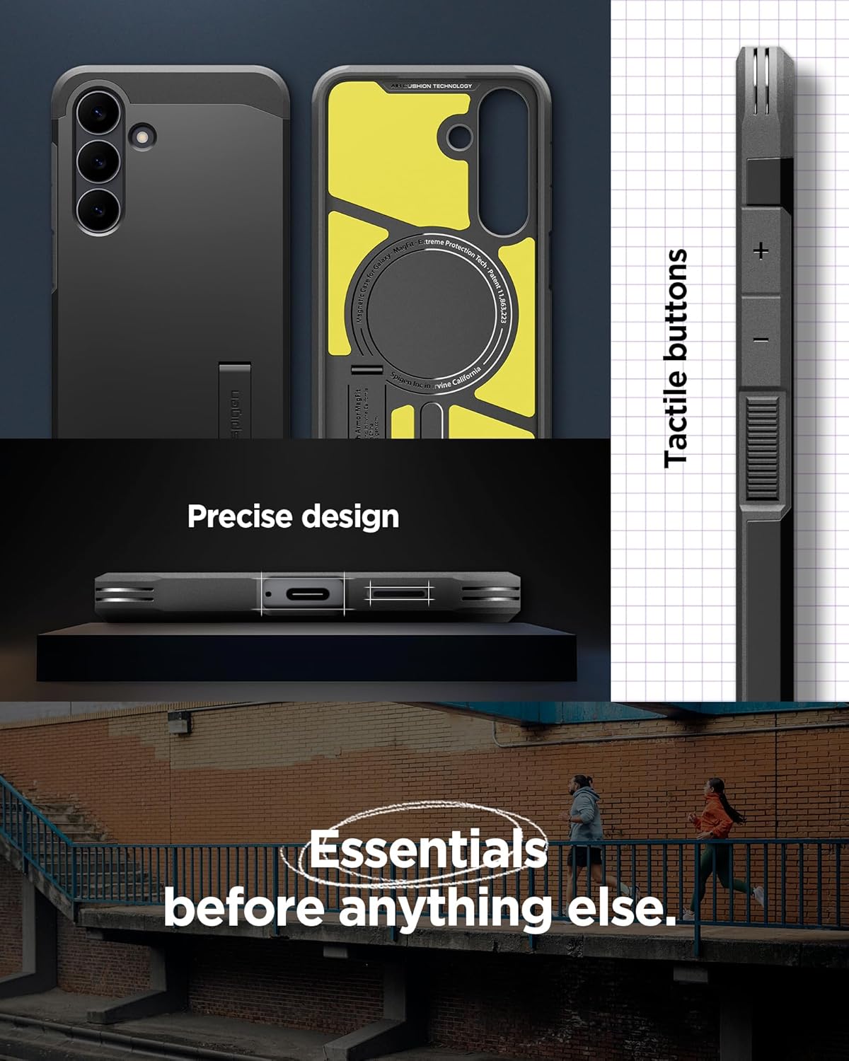 Thumbnail 6 de Spigen Tough Armor MagFit pour Samsung Galaxy S25 FE – coque renforcée noire