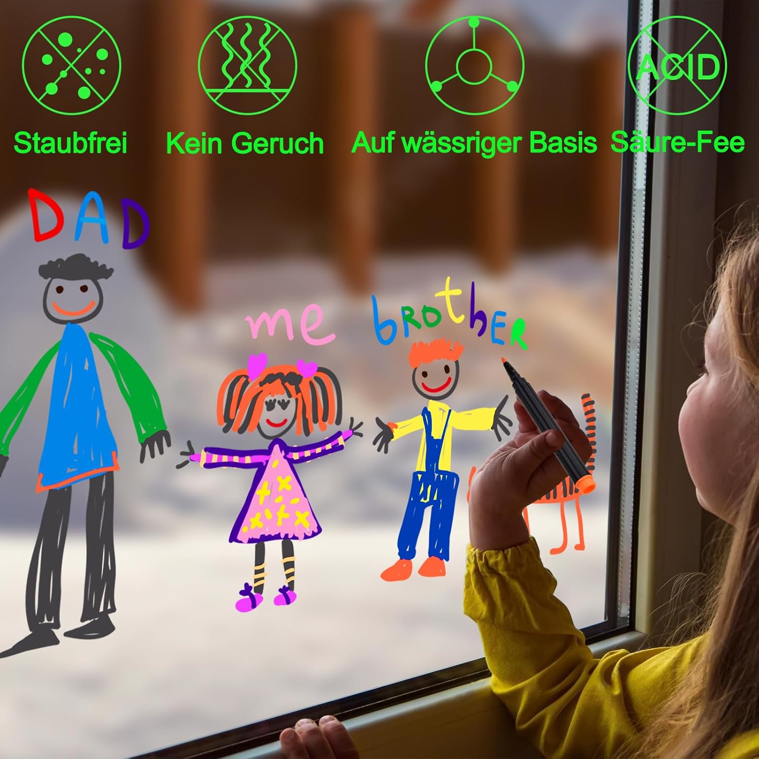 Thumbnail 4 de LivDeal 24 Kreidemarker für Glas 🎨