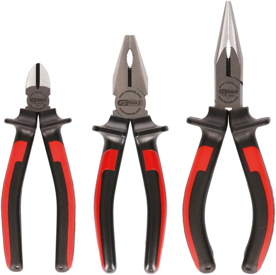 Detalle de KS TOOLS 115.1010 Jeu de 3 pinces