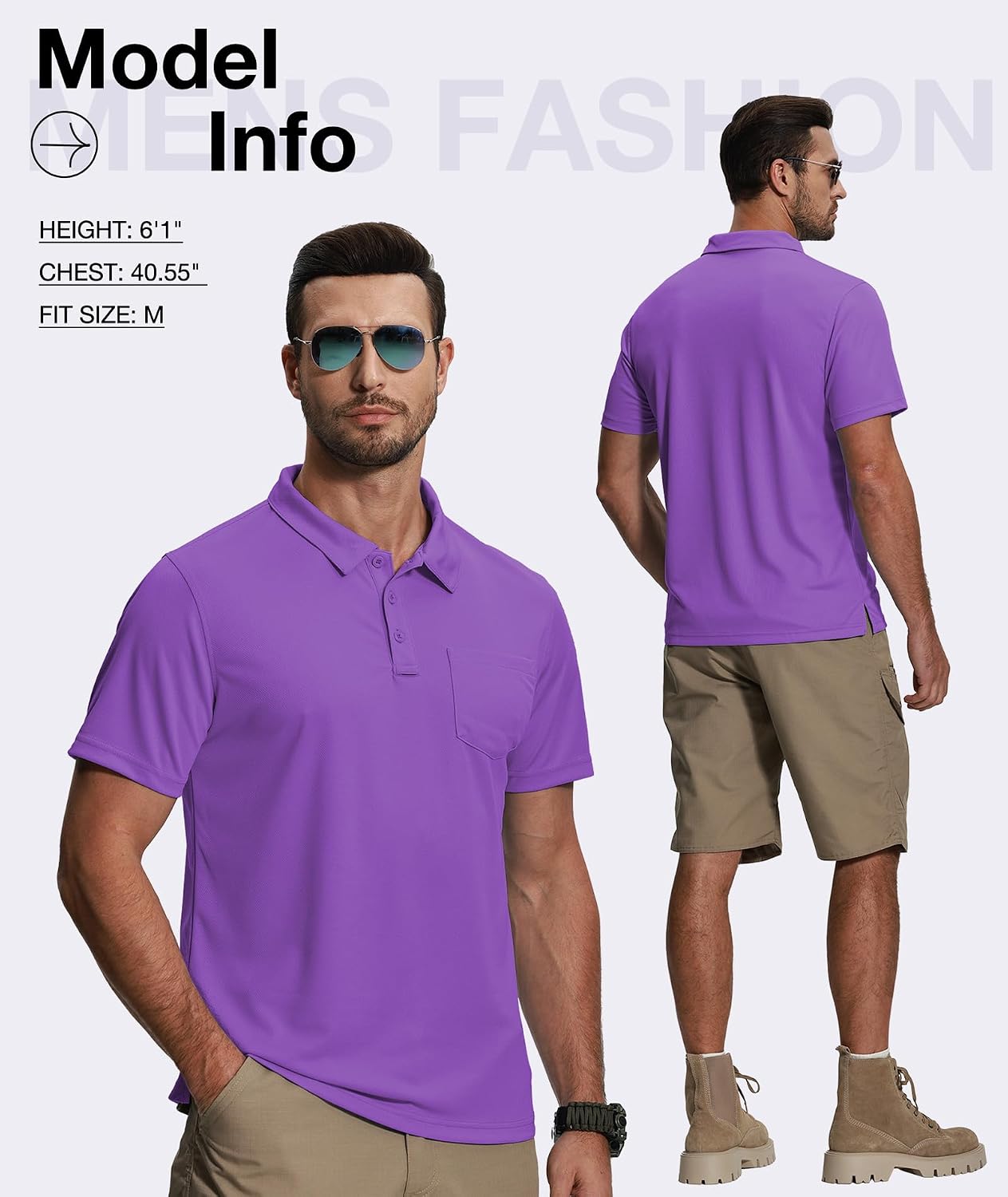 Detalle de ZITY Polo Shirts 5 Pack with Pocket