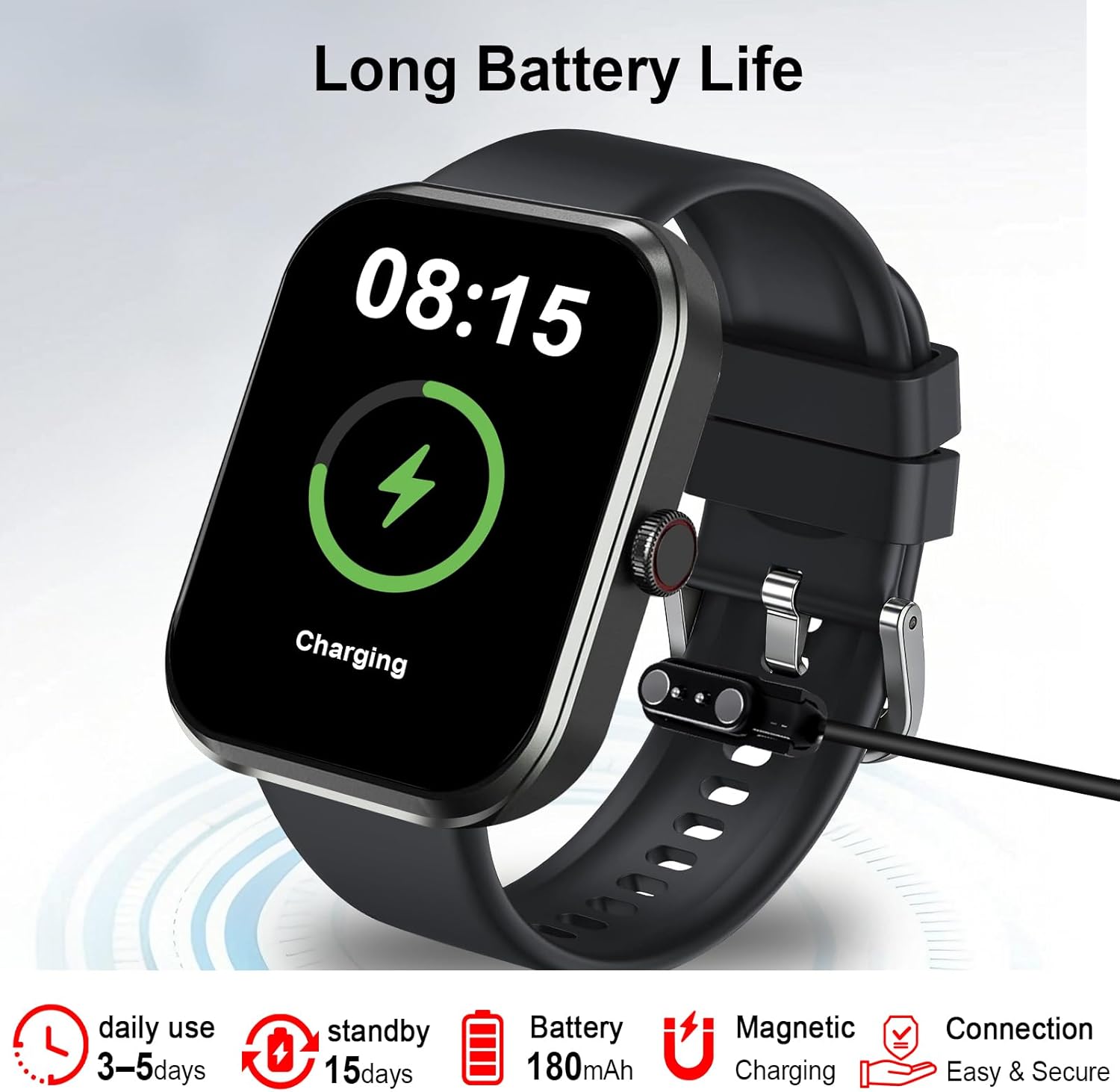 Thumbnail 4 de Smartwatch Herren mit Telefonfunktion G21 – 2.01" HD Touchscreen, IP67, lange Akkulaufzeit