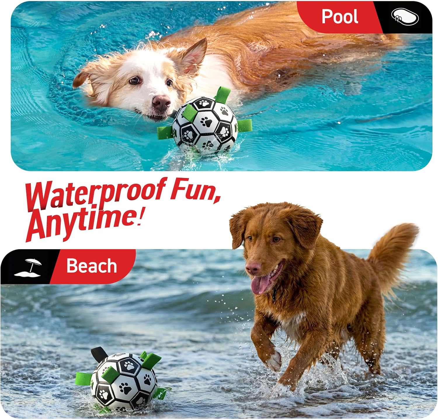 Thumbnail 1 de QDAN Dog Toys World Cup Soccer Ball 6 Inch