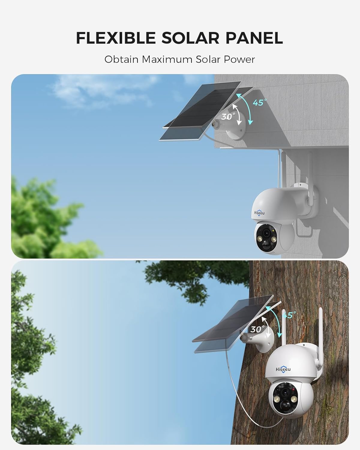 Thumbnail 6 de Hiseeu Solar Camera 4MP Wireless Outdoor