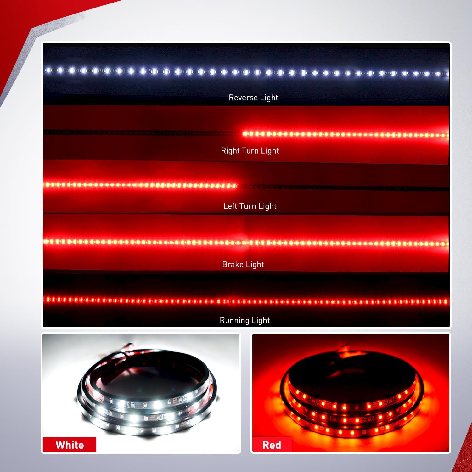Detalle 1 de Nilight 60" Tailgate Light Bar 🚚