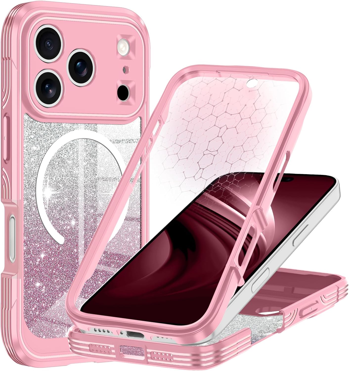 Detalle de Hekodonk HC0975-01 iPhone 17 Pro Max Case with MagSafe and Built-In Protection