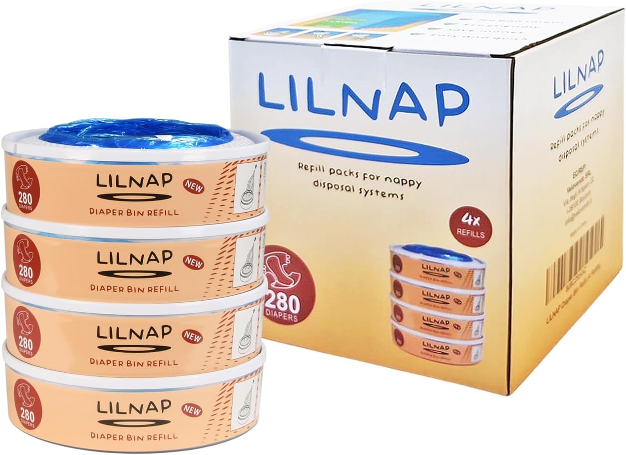 Thumbnail 5 de LILNAP 6 Nachfüllkassetten (runde Kassetten) für Angelcare Windeleimer & Litter Locker II – Neues Design