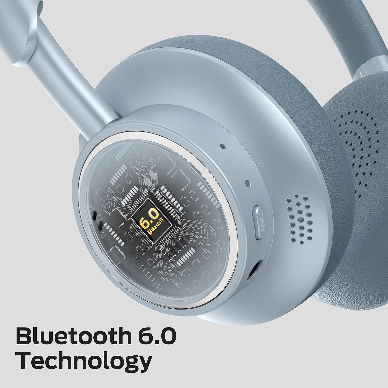Detalle de Monster N-Tune mini 02 Over-Ear Headphones, Hybrid ANC, Bluetooth 6.0, Blue