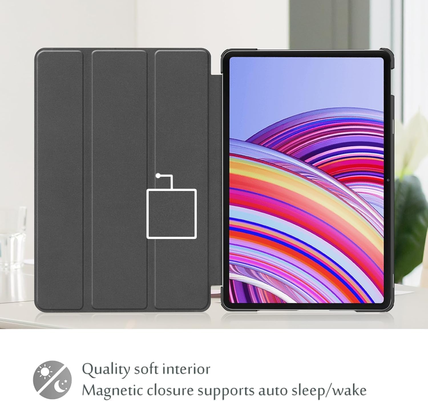 Detalle de ProCase Hülle für Xiaomi Redmi Pad Pro 12,1 Zoll 2024 – Smart Cover mit Schlaf-/Wach-Funktion