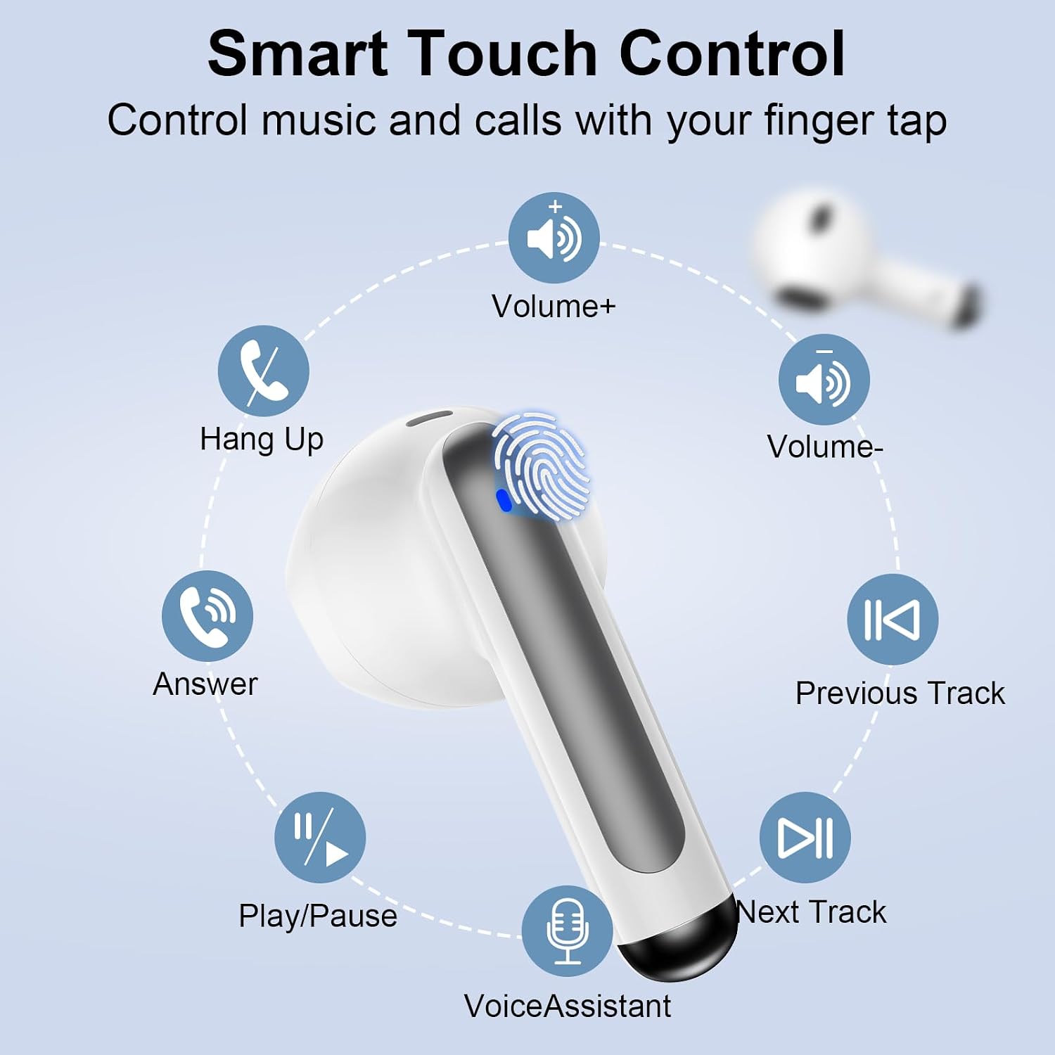 Detalle de Wireless Earbuds with 60-Hour Battery
