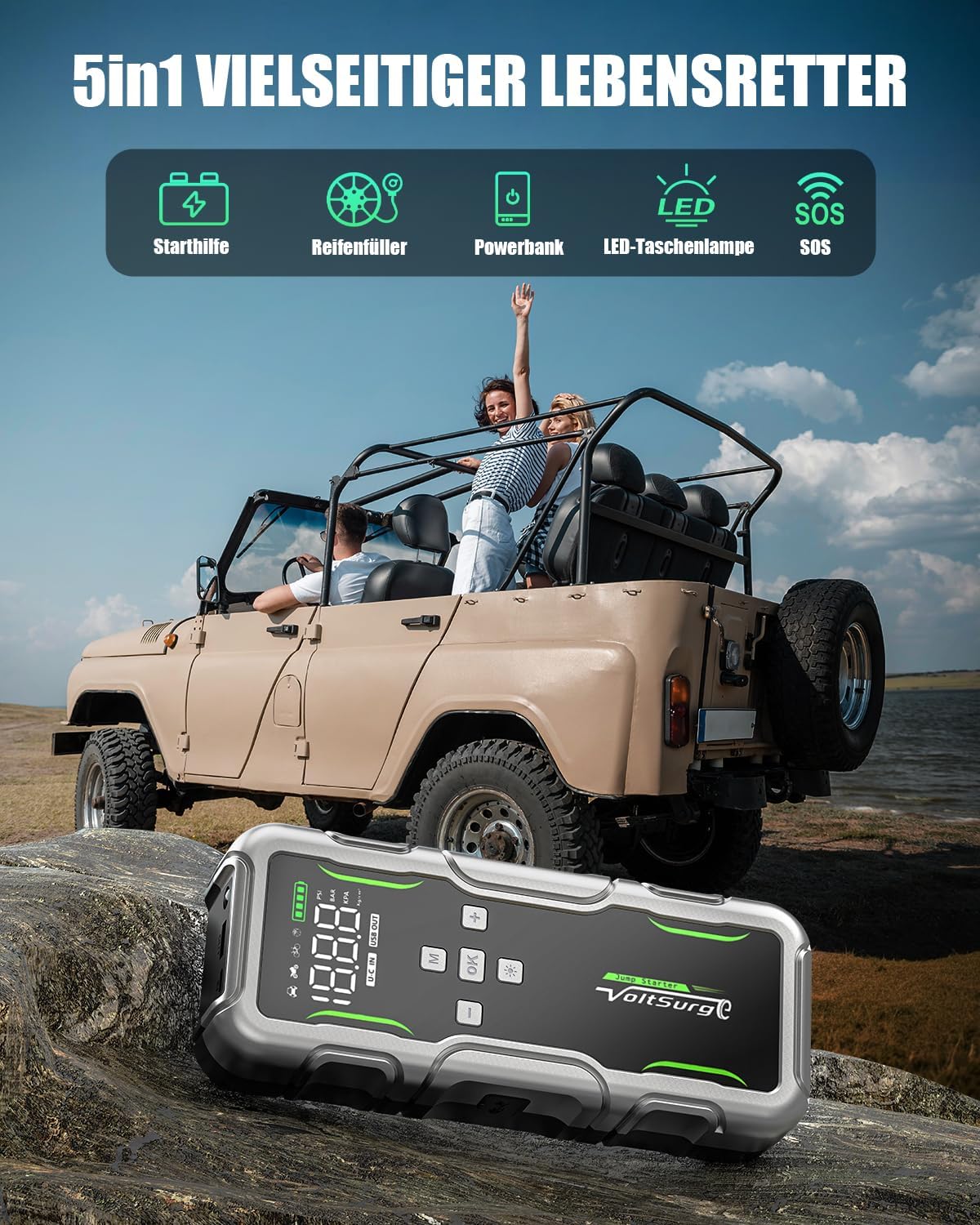 Detalle 2 de Avviatore Emergenza auto 12V 7000A