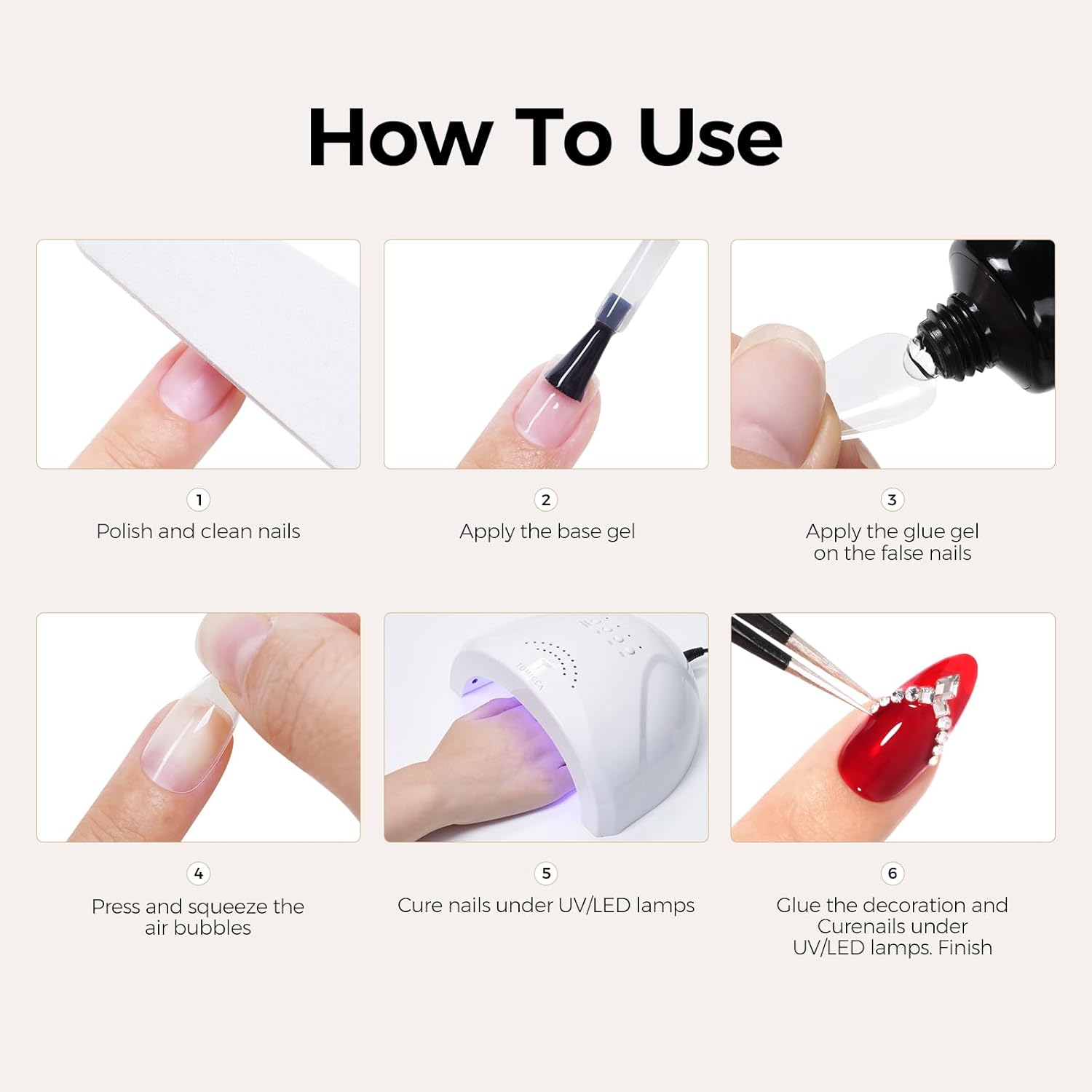 Thumbnail 5 de TOMICCA Solid Nail Glue Gel 15g — nail adhesive 💅