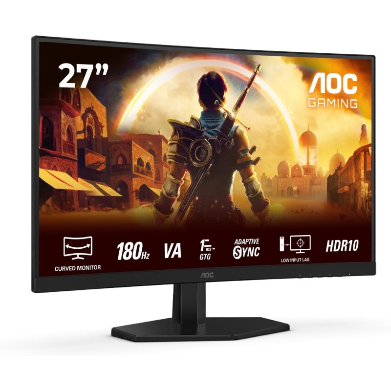 Thumbnail 3 de AOC C27G42E 27” — Monitor gaming curvo 180 Hz, Full HD y HDR10