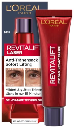 Detalle de L'Oréal Paris Anti-Tränensack Sofort Lifting – Revitalift Laser: Sofortige Straffung für Augenpartie (15 ml)