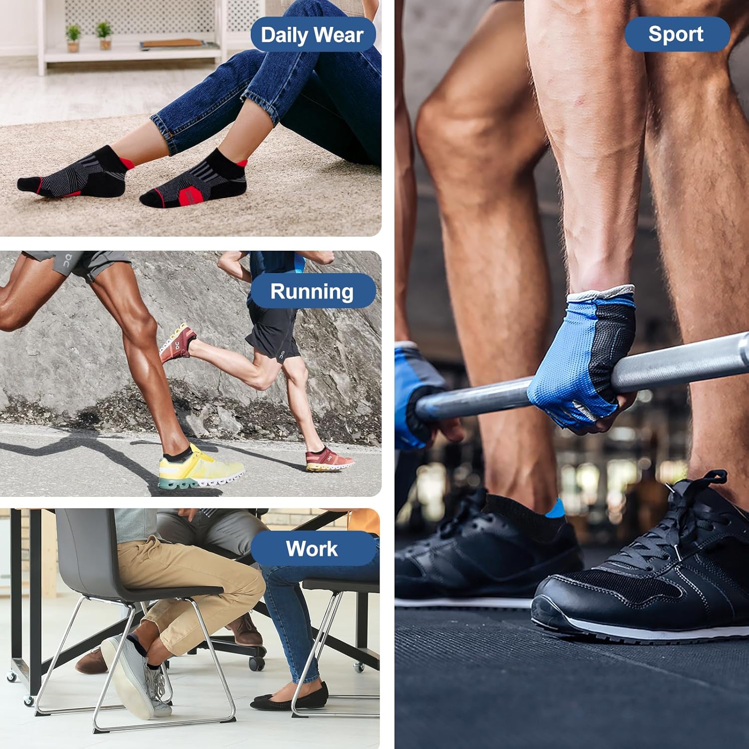 Detalle 2 de Niofind Trainer Socks Cotton Ankle