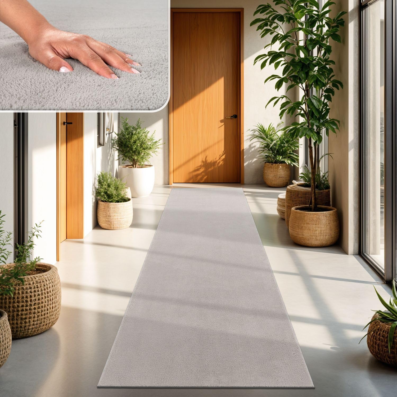 Detalle de TT Home Wohnzimmer Teppich Kurzflor 60x100 cm