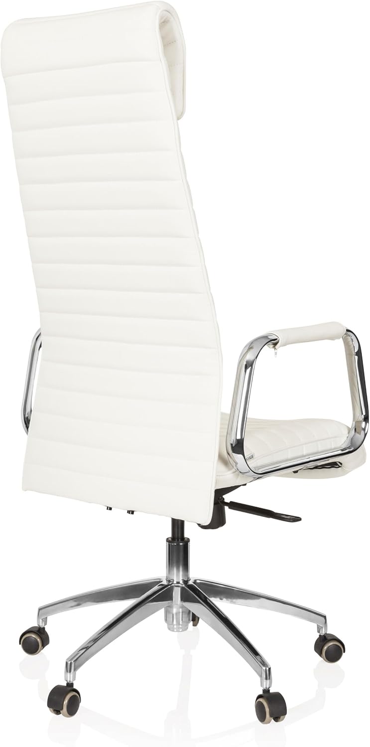 Detalle 2 de HJH Office 600902 Poltrona Girevole ASPERA 20 Pelle: élégante, ergonomica e regolabile per l’ufficio