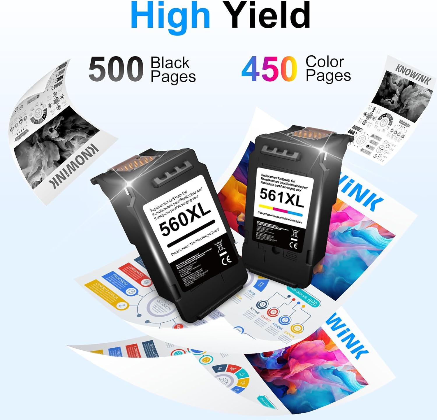 Thumbnail 3 de 560 561 XL Multipack Druckerpatronen 500/450 Seiten 🖨️