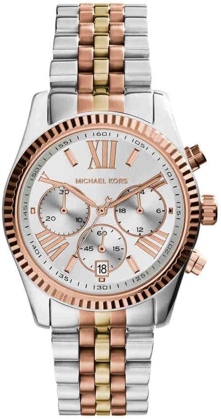Thumbnail 5 de Michael Kors Montre Lexington pour Femme — Mouvement chronographe quartz, bracelet en acier inoxydable