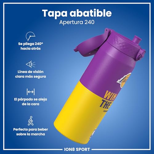 Detalle 2 de ion8 NBA Los Angeles Lakers Botella térmica 750 ml 🥤