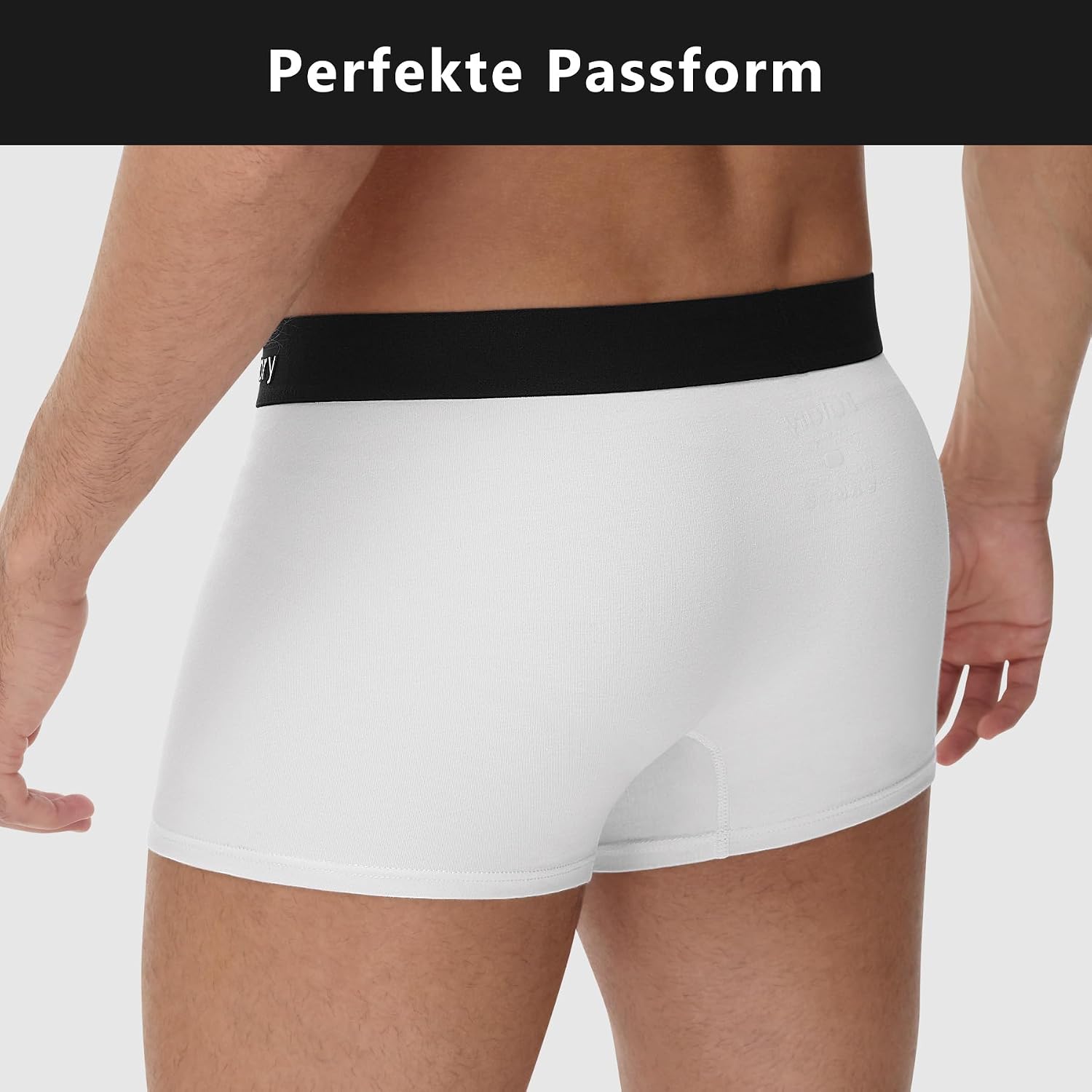 Detalle 2 de FALARY Boxershorts Herren – 4er Pack aus Bio-Baumwolle, schlanke Passform
