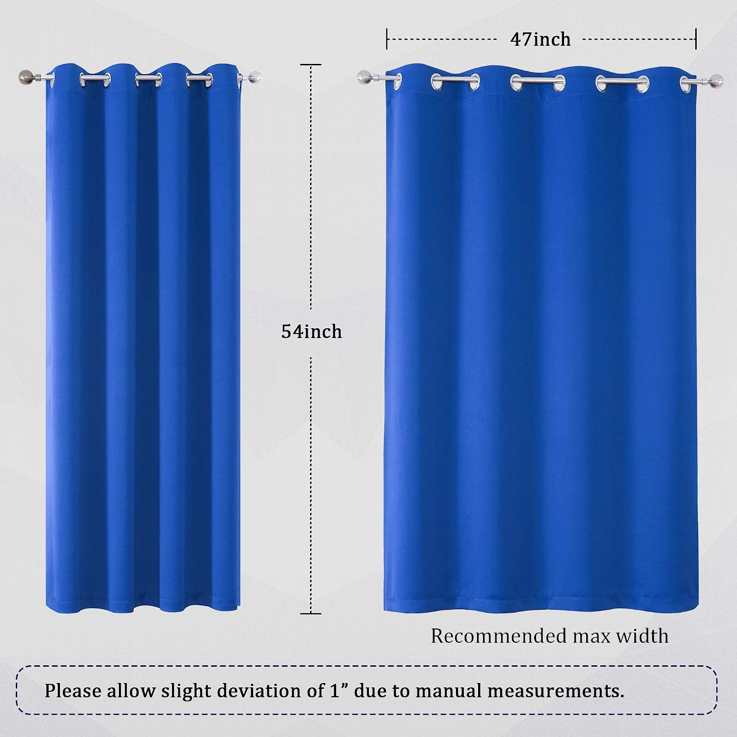 Thumbnail 5 de DUALIFE Blackout Curtains, 52 x 54 Inches