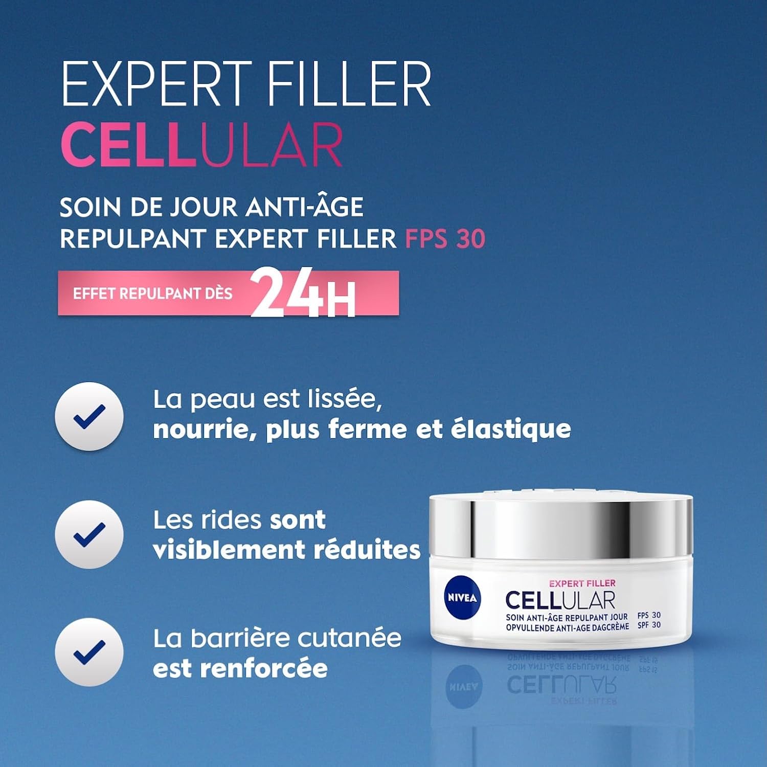 Detalle 2 de NIVEA Cellular Expert Filler crème de jour 50 ml