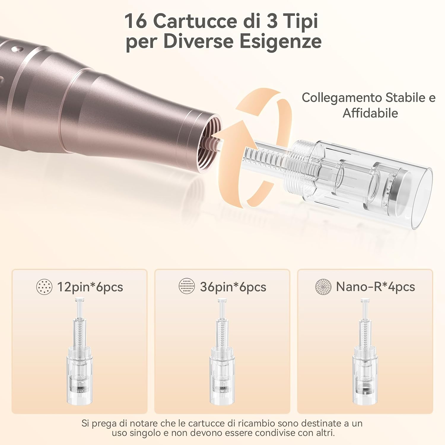 Thumbnail 3 de QUELLE Dermapen Microneedling Professionale 16 cartucce