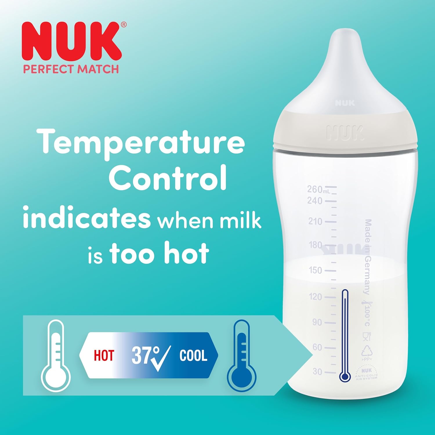 Thumbnail 6 de NUK Perfect Match Baby Bottle 260ml