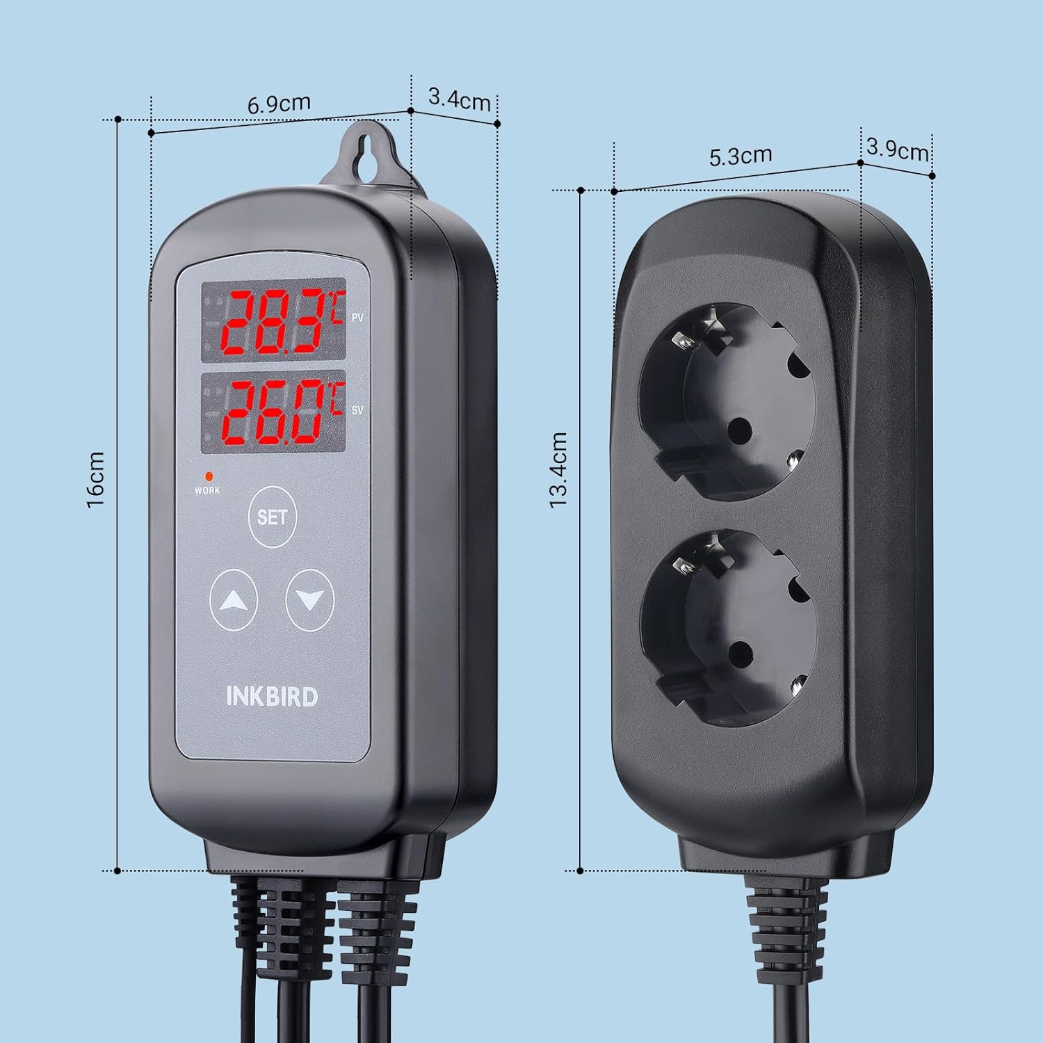 Thumbnail 5 de Inkbird ITC-2T Thermostat 2 Ausgänge für Terrarien