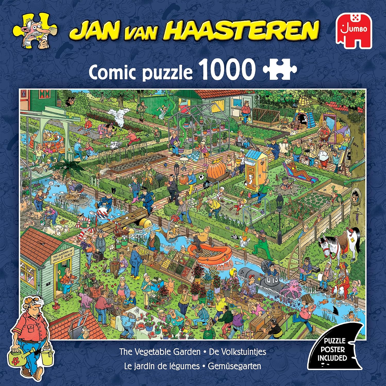 Detalle 2 de Jan van Haasteren 1110100600 – De groentetuin-puzzel, 1.000 stukjes