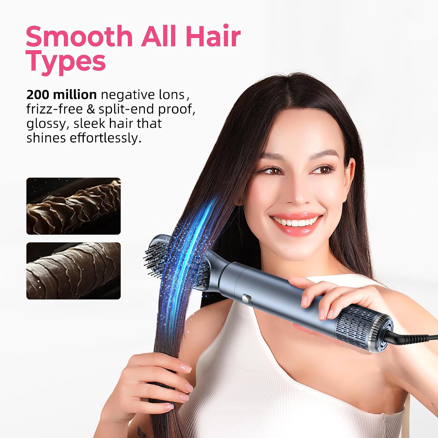 Detalle de MogaWave Pro Hairstyler 6 in 1 – All-in-One Airstyler mit 1000W
